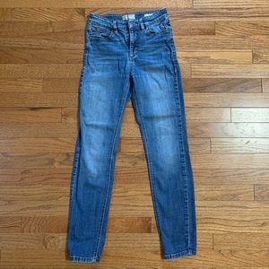 Guess light wash high waist jeans